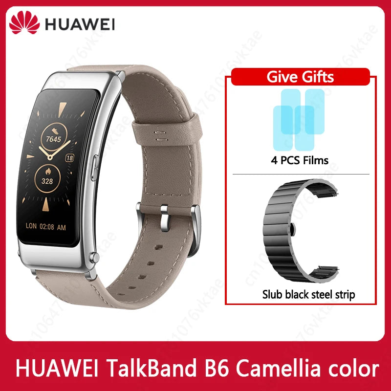 Huawei TalkBand B6 Smart Wristband Bluetooth 5.2 1.53 Inch AMOLED Screen Kirin A1 Processor Call Earphone Talk Band