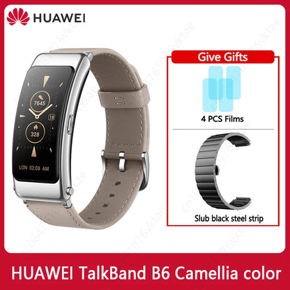 Huawei TalkBand B6 Smart Wristband Bluetooth 5.2 1.53 Inch AMOLED Screen Kirin A1 Processor Call Earphone Talk Band