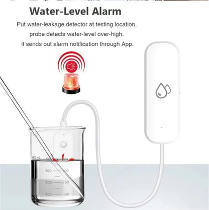 Tuya WiFi Water Sensor Leakage Alarm Flood Leak Detector Smart Home APP Remote Control Smart Home Security Protection