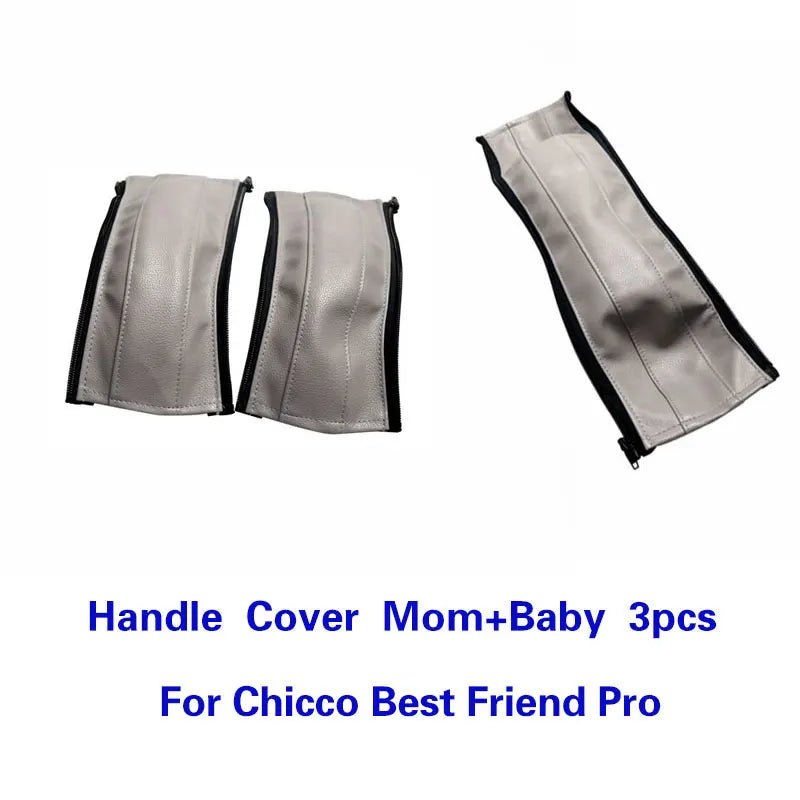 Baby Stroller Leather Handle Cover For Chicco Best Friend Handle Bumper Sleeve Case Bar Protective Covers Pram Accessories