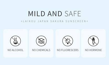 Laikou Sakura Moisturizer Sunscreen Cream Protector Facial Sun Block Spf50 Gel Isolation Lotion Face Suncream