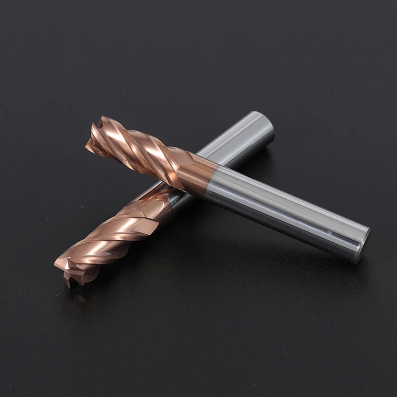 HRC55 Carbide End Mill 1-20mm Endmill 4Flutes Milling Cutter Alloy Coating Tungsten Steel Cutting Tool CNC maching Endmills