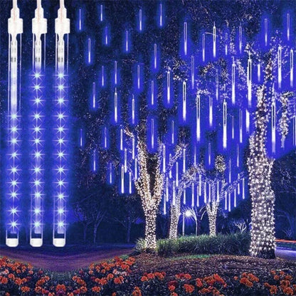 EU/US Plug Meteor Shower String Lights for Street Garden Wedding Christmas Tree Decoration Navidad Outdoor LED Holiday Lighting