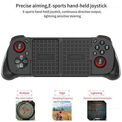 Mocute Gamepad 060 update 062 Mobile Game Joysticks for iPhone IOS13.4 Telescopic Wireless Gaming Controller for iOS/Android/PC