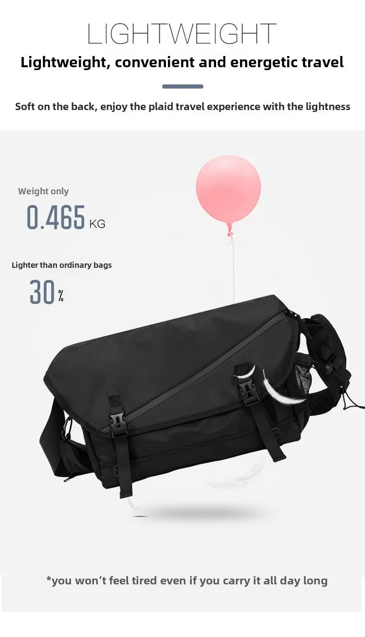 Causal Nylon Shoulder Man Bag Japanese Teenager School Laptop Sling Men's Bag Streetwear Travel Cross Bag Messenger Bags for Men