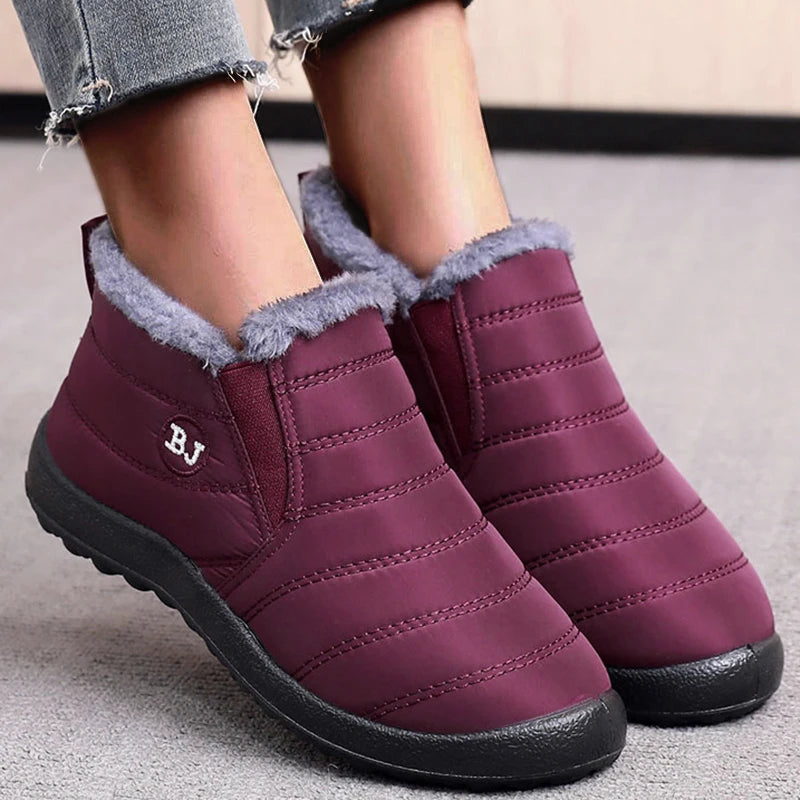 Boots Women Snow Fashion Women Shoes Slip On Platform New Boots Ladies Ankle Boots Waterproof Casual Botas Mujer Winter Shoes