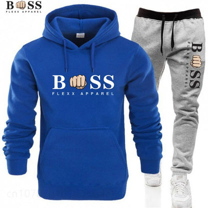 New Autumn Winter Men Women Tracksuit Hoodies + Pants 2Pcs Sets Suit Fashion Trend Hip Hop Y2K Clothing Sportswear Sweatshirts