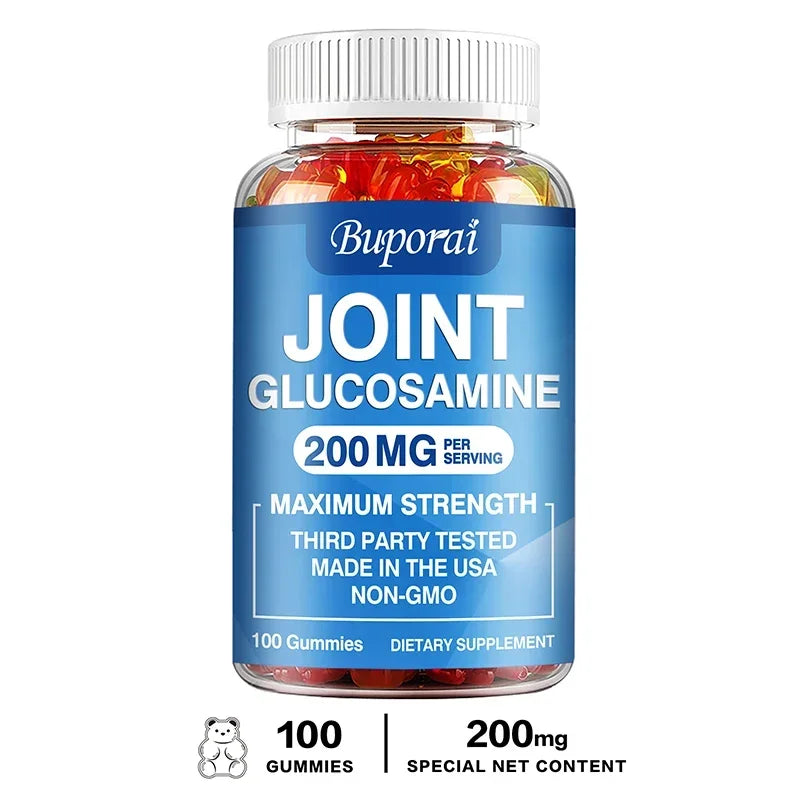 Glucosamine Chondroitin Gummies - Joint, Bone, Cartilage Health Support, Antioxidant, Immune Enhancement