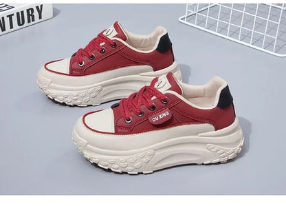 The New Retro Women Shoes Spring Platform Shoes Casual Sneakers Versatile Fashion Designer Shoes High Quality  Women Sneakers