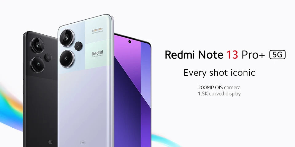 [Global Version] Xiaomi Redmi Note 13 Pro Plus 5G Smartphone 200MP OIS Camera 6.67" curved MOLED display 120W HyperCharge 120Hz