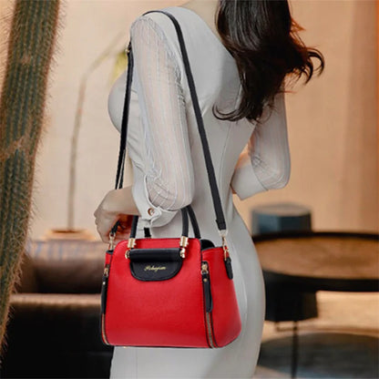 Women's Bags 2024 New Fashion Women's Bags Hit color Hand-held Bag Europeand the United States All-match Shoulder Messenger Bag