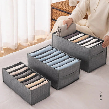 Folded Pants Organizer Closet Clothes Storage Box Adjustable Drawer Separator Underwear Bra Organizer Wardrobe Clothes Organizer