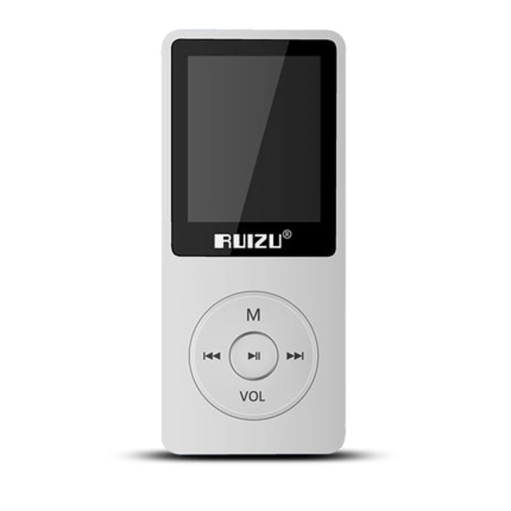 100% Original RUIZU X02  MP3 Player  With 1.8 Inch Screen Can Play 100 hours, 8gb With FM,E-Book,Clock,Data music player