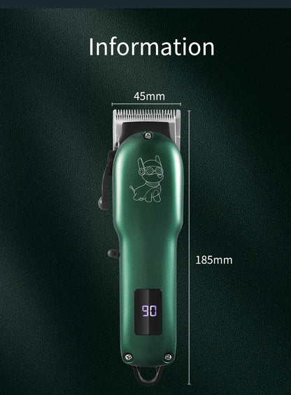 Professional Dog Hair Clipper All Metal Rechargeable Pet Trimmer Cat Shaver Cutting Machine Puppy Grooming Haircut Low Noice