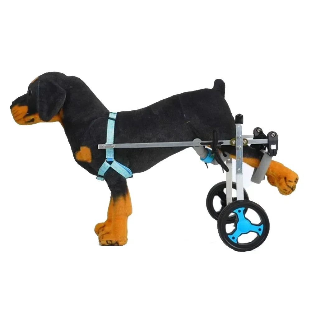 Full Support Dog Wheelchair 4 Wheels Small/Medium Pet Trolley For Dogs Light Weight Metal Disabled Rehabilitation Assist Cart