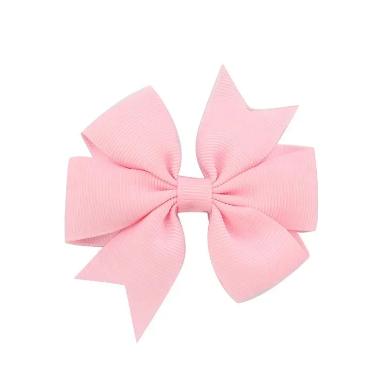 10pcs/lot Baby Girls Hair Bows Hairpins 3.2" Grosgrain Ribbon Pinwheel Toddler Clips Children Kids Accessories Gifts Photo Props