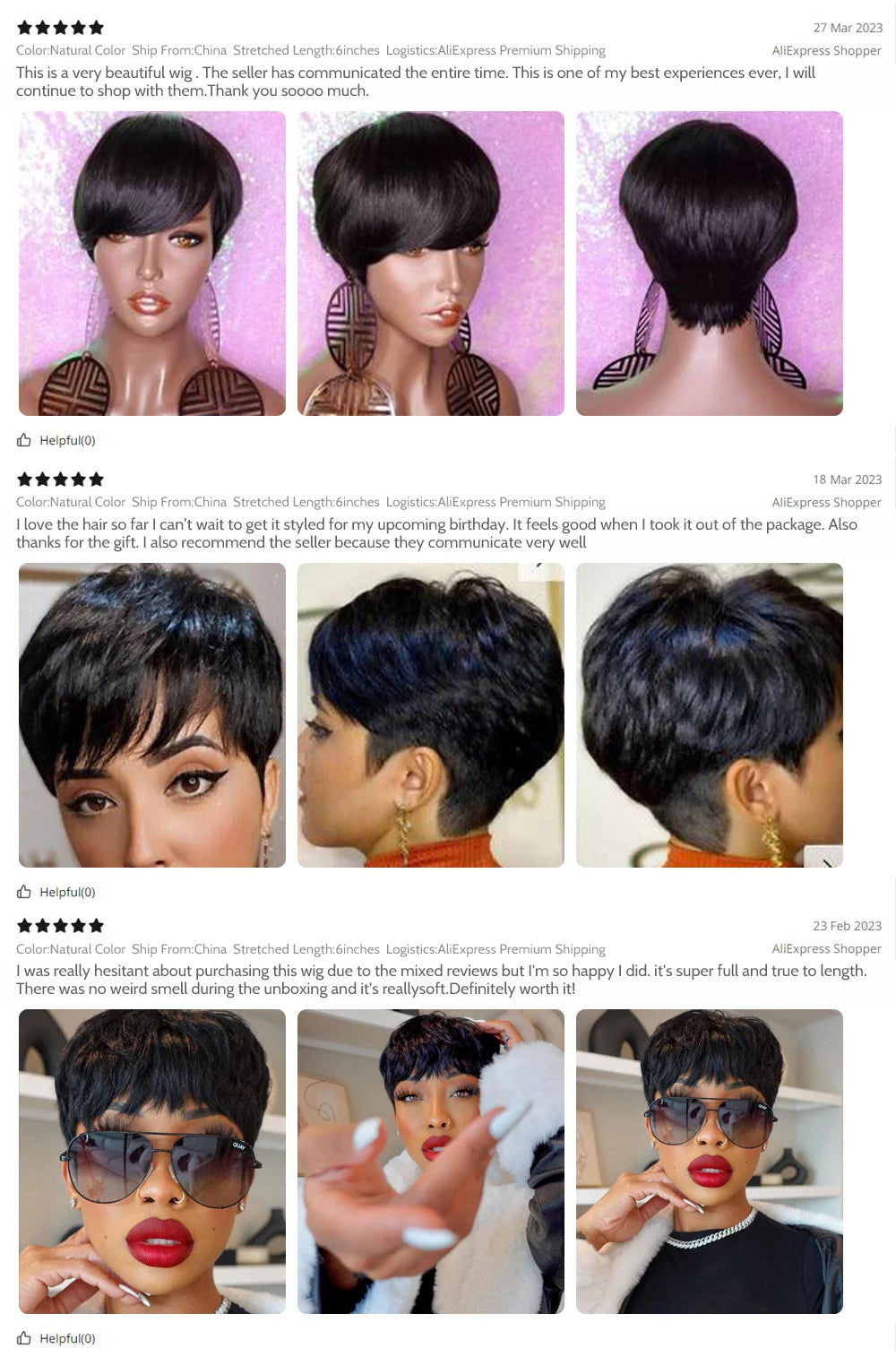 Short Pixie Cut Wig Human Hair For Black Women Machine Made Wigs With Bangs Short Wig Human Hair Wigs