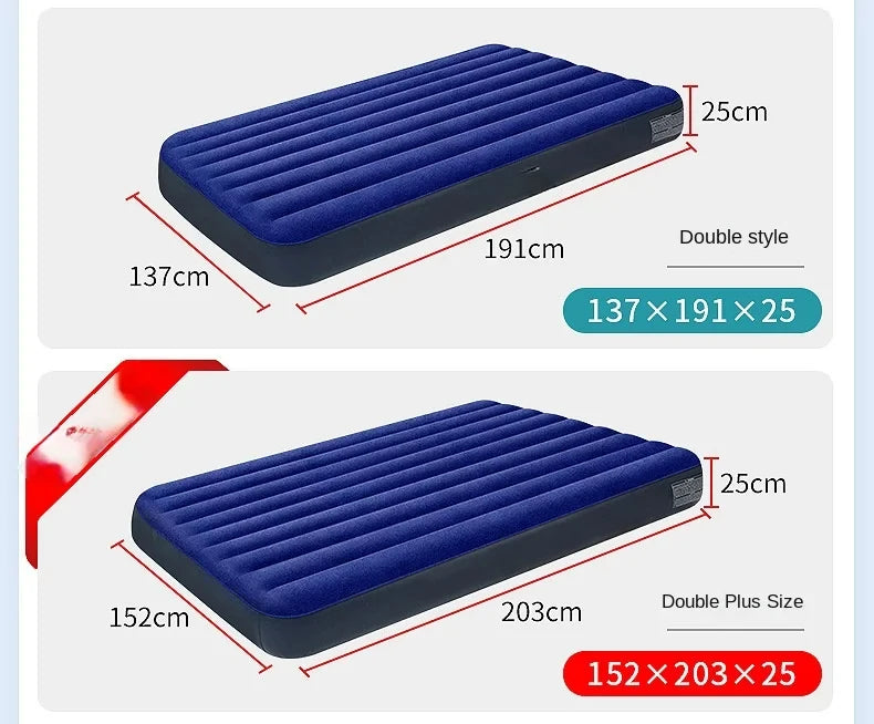 Multifunctional Inflatable Bed Home Outdoor Air Mattress Blue Single Double Pneumatic People Multifunction Mattresses Beds