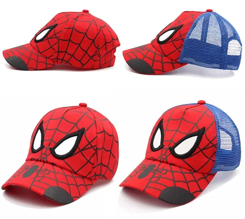 Disney Spiderman Baseball Cap For Boys Girls Baby Baseball Caps Cartoon Cotton Summer Breathable Sun Hat Children Hip Hop Hats