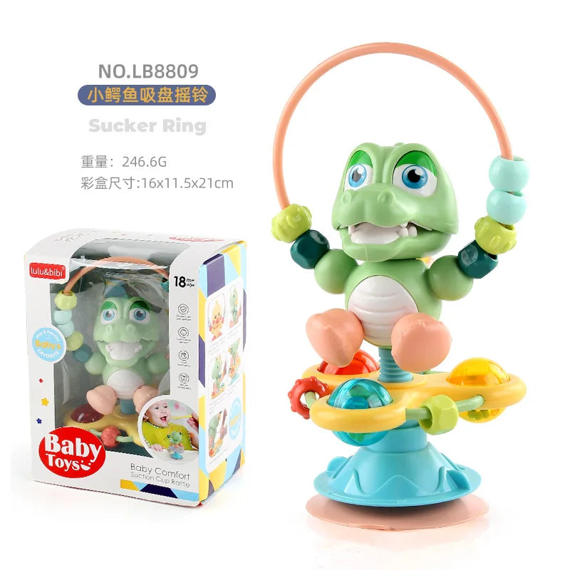 Baby cartoon soothing ringing toy fun sound effects nursery rhyme baby dining table suction cup puzzle early education toy