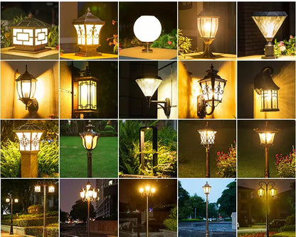 YYHC-2023 Outdoor Pillar Gate Lawn courtyard Lights LED Solar Lamp Post Street landscape Lighting for Home Garden