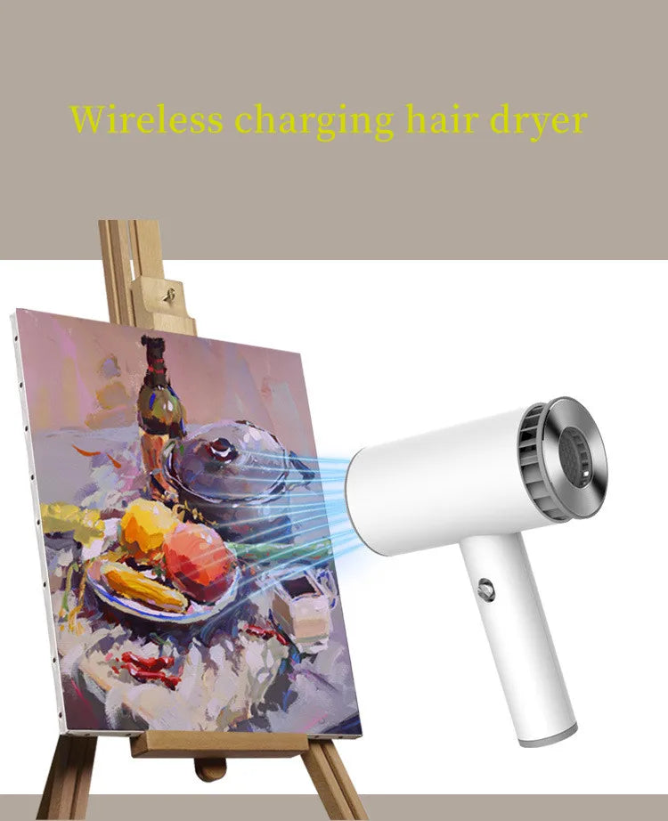 New Wireless Hair Dryer 30000 RPM High Wind Speed Dry Cool Hot Air Children's Home Dormitory Travel USB Charging Hair Dryer