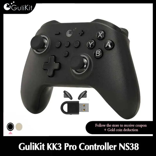 GuliKit KK3 Pro Controller KingKong 3 Gamepad NS38 with Hall Effect Joysticks & Triggers for Windows Nintendo Switch Android iOS