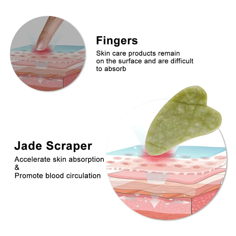 Natural Xiuyu Stone Gua Sha Board Jade Facial Beauty Scraping Massage Tools Firm Skin Care Face SPA Physical Therapy Beauty Tool