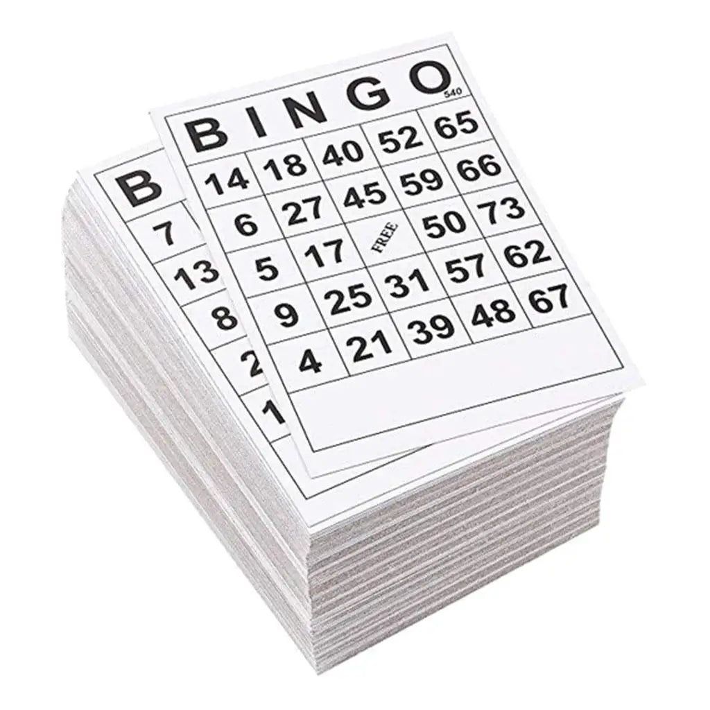 60pcs Large Bingo Cards Easy Read for Adults & Children Bingo Game Cards Sheets 0 To 75 Digits 5.9x7.1