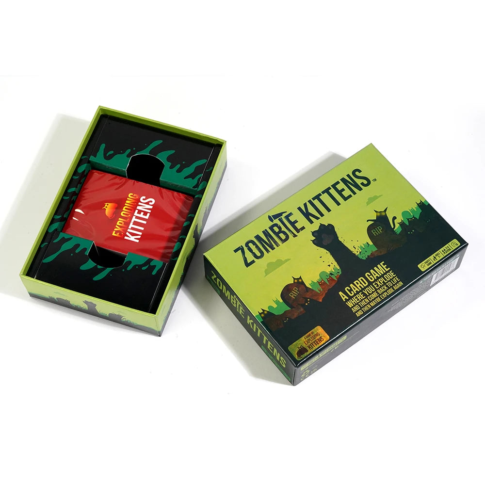 Zombie Kittens Card Game Fun Family Card Games for Adults Teens Kids for Game Night Entertainment 2-5 Playe