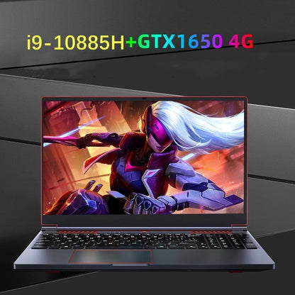 Intel Core i9-10885H 16.1 inch Gaming Laptop  GTX1650 4G Win 11 64GB DDR4 4TB SSD 8 Cores 12 Threads 4.8GHz designer Notebook