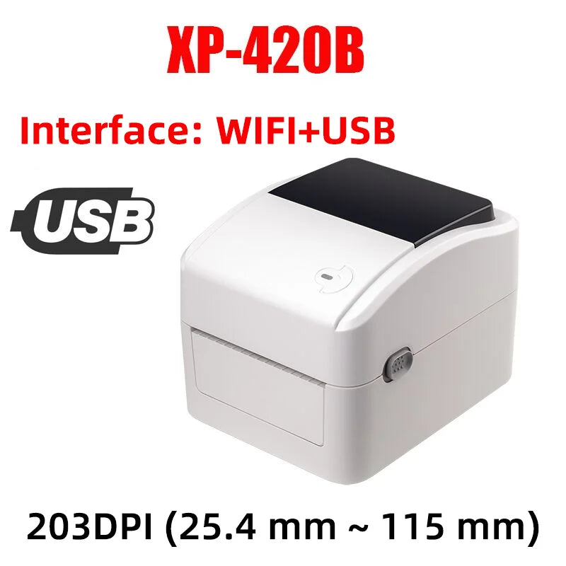 XP-460B/420B 4inch Shipping label/Express/Thermal Barcode Label printer Compatible with shipping label  4x6 inches Label