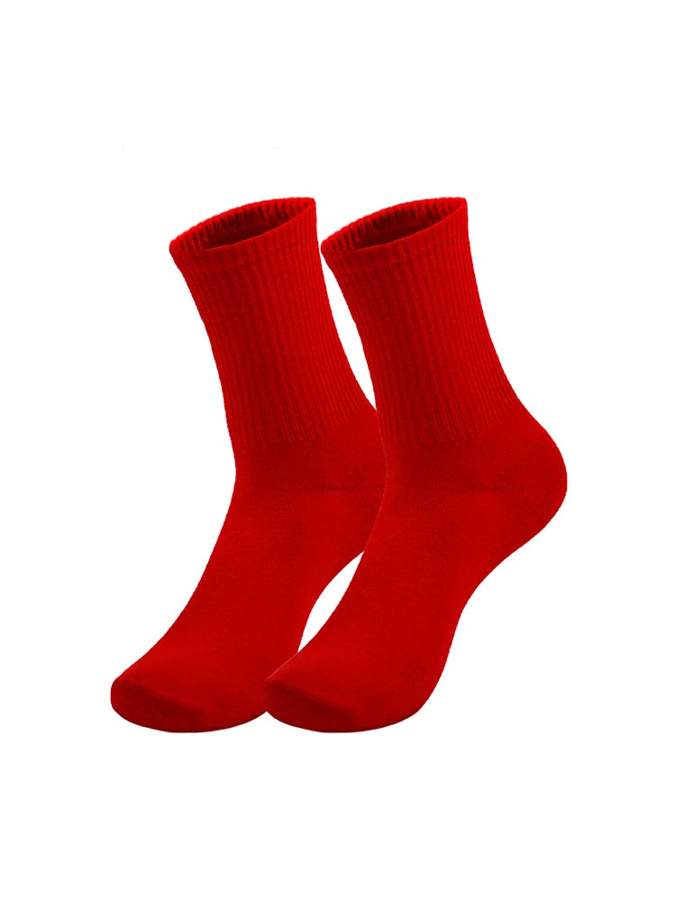 1/3 Red Christmas Socks Breathable FloorSocks  Men Women Yoga Socks Sports Socks Soft Wear-Resistant