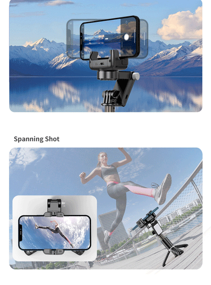 360 Rotation Following shooting Mode Gimbal Stabilizer Selfie Stick Tripod gimbal For iPhone Phone Smartphone live photography