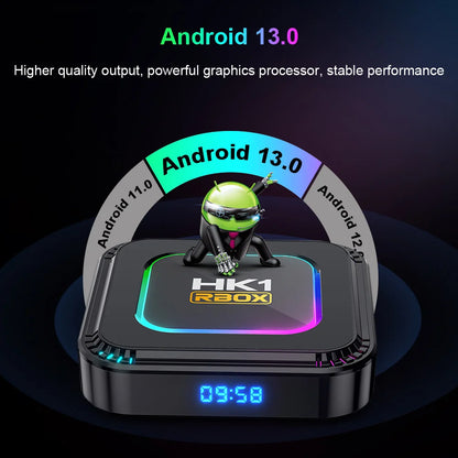 HK1 RBOX K8 Android 13 TV BOX RK3528 4G 32G 64G 128G 5G WIFI6 4K 8K 3D BT Smart TVBOX Google Global Media Player Set Top BOX