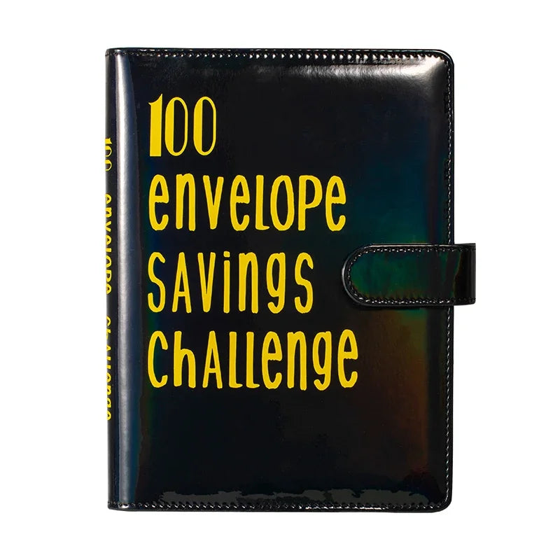 100 Envelope Challenge Binder Save Savings Challenges Loose-Leaf Binder Budget Binder with Cash Envelopes Money Organizer System