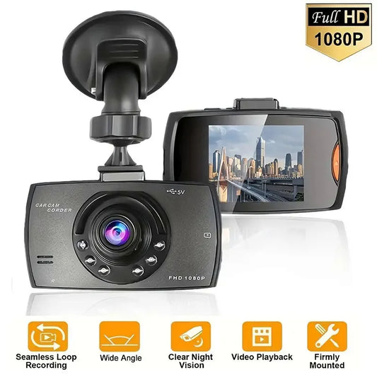 G30 Car DVR Dash Cam Full HD 1080P G-sensor Driving Recorder Cycle Recording Night Vision Wide Angle Video Camera