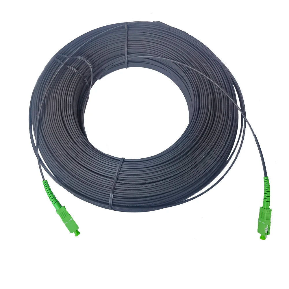 SC/APC-SC/APC Outdoor Drop Fiber Optic Cable 20M/30M/40M FTTH Single Mode Single Optical Fiber Connectors