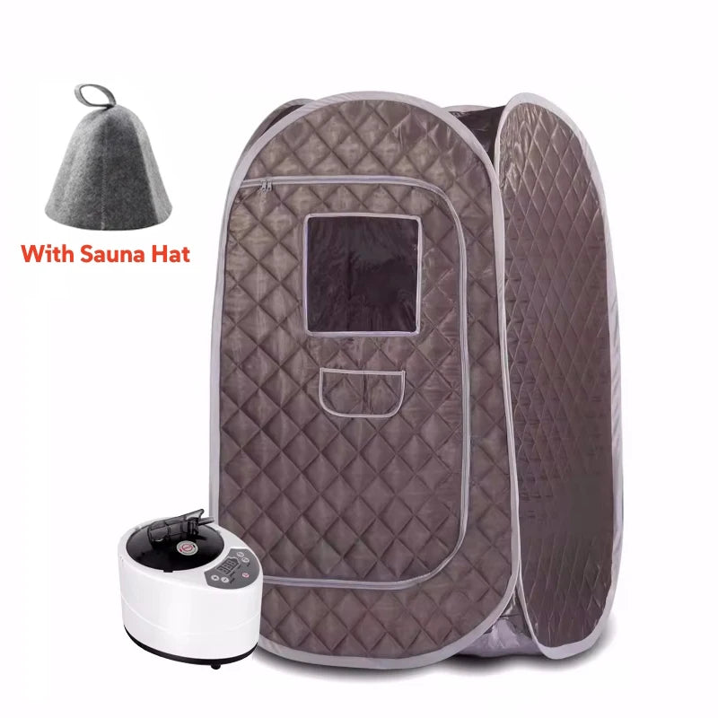 Portable Steam Sauna Full Body Personal Home Spa Foldable Saunas Tent with 3L & 1000W Steam Generator