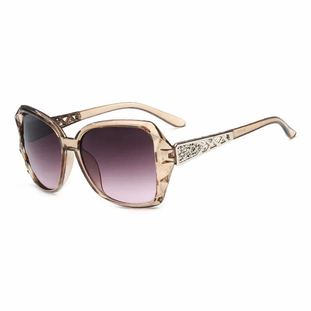 Fashion Big Purple Sunglasses Women Luxury Brand Square Sun Glasses Female Mirror Shades Ladies