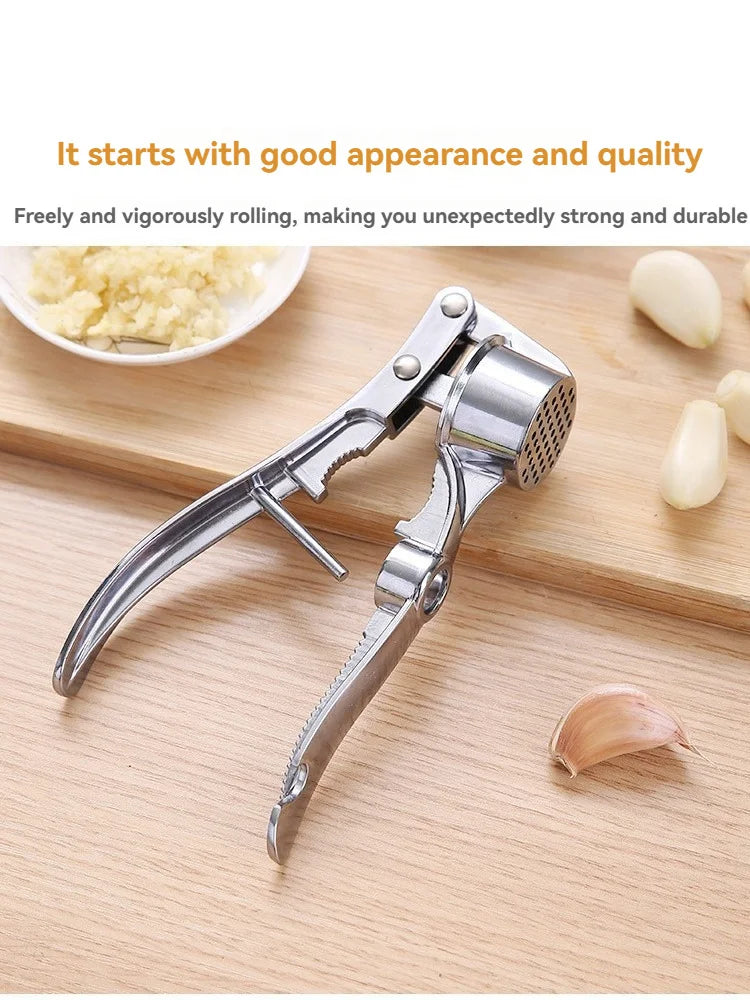 Garlic Press Kitchen Stainless Steel Garlic Smasher Crusher Mincer Manual Press Grinding Tool Kitchen Accessories