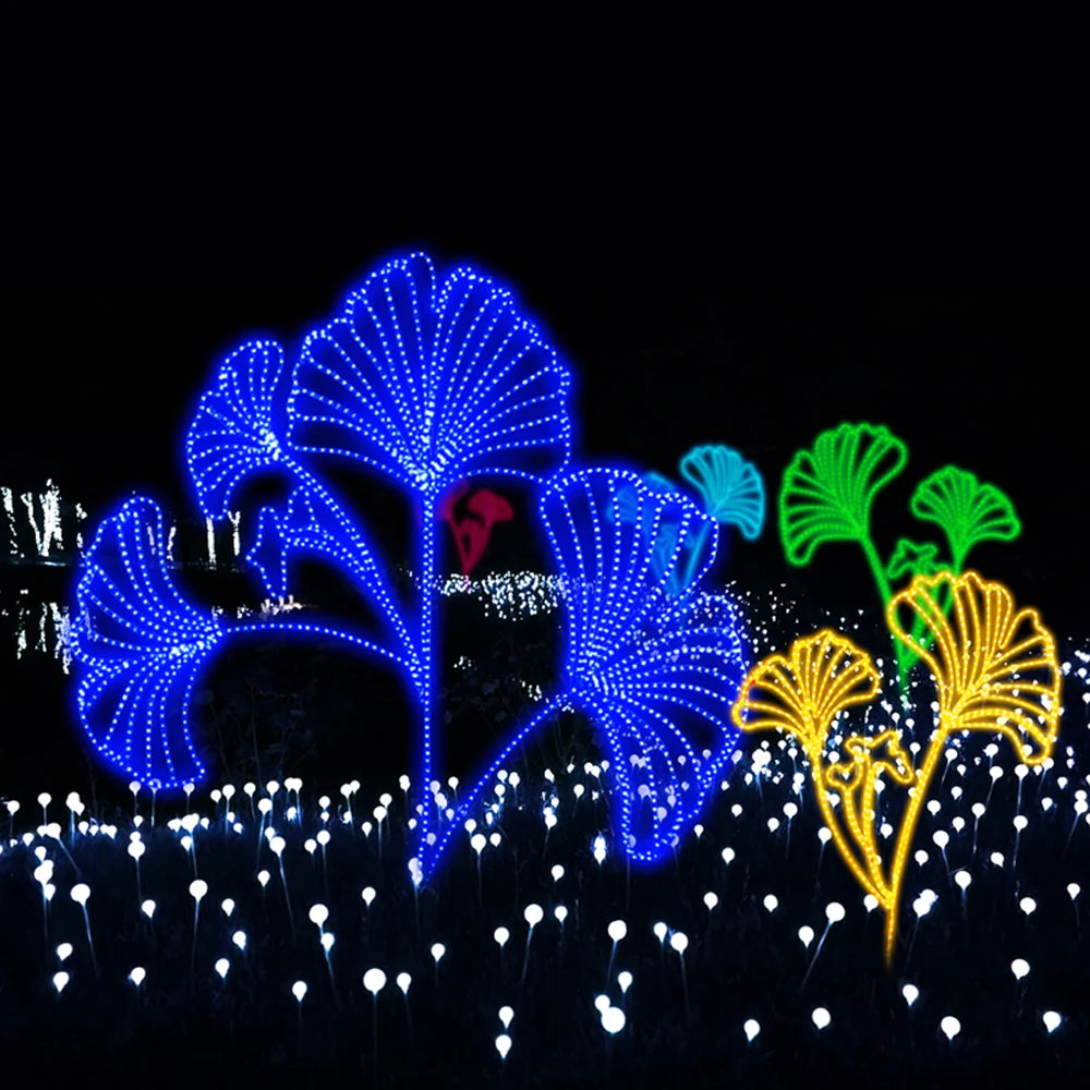 Custom Design Simulated Plant Christmas Home Wedding Party Garden Lawn Decoration Led Lighting