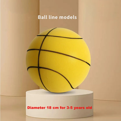 Indoor Silent Basketball Soft And High Elastic PU Foam Mute Ball No Noise Sports Ball Density Ball Children Sports Toy Games