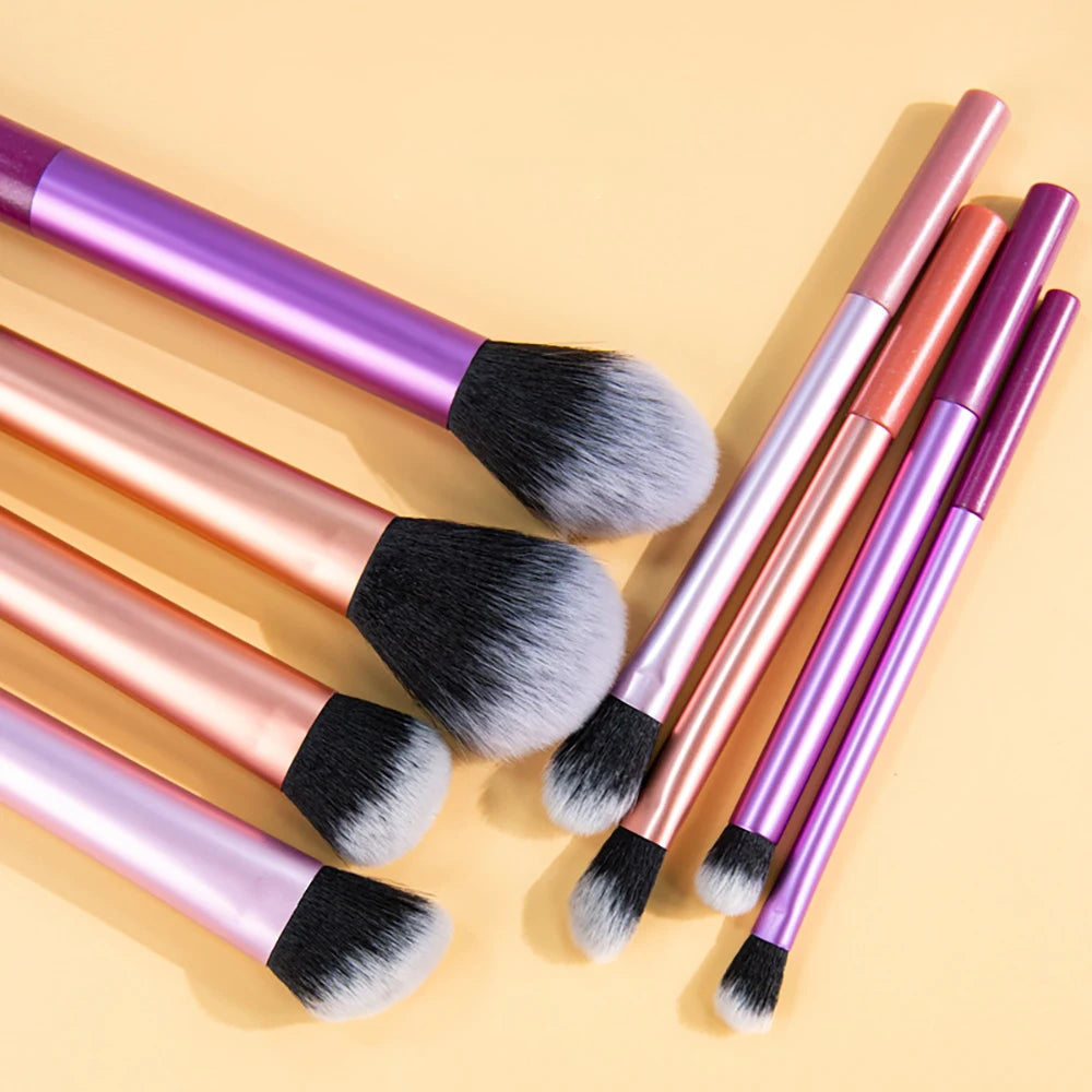 8PCS Makeup Brushes Set For Cosmetic Foundation Powder Blush Eyeshadow Kabuki Blending Real Techniques Make Up Brush Beauty Tool