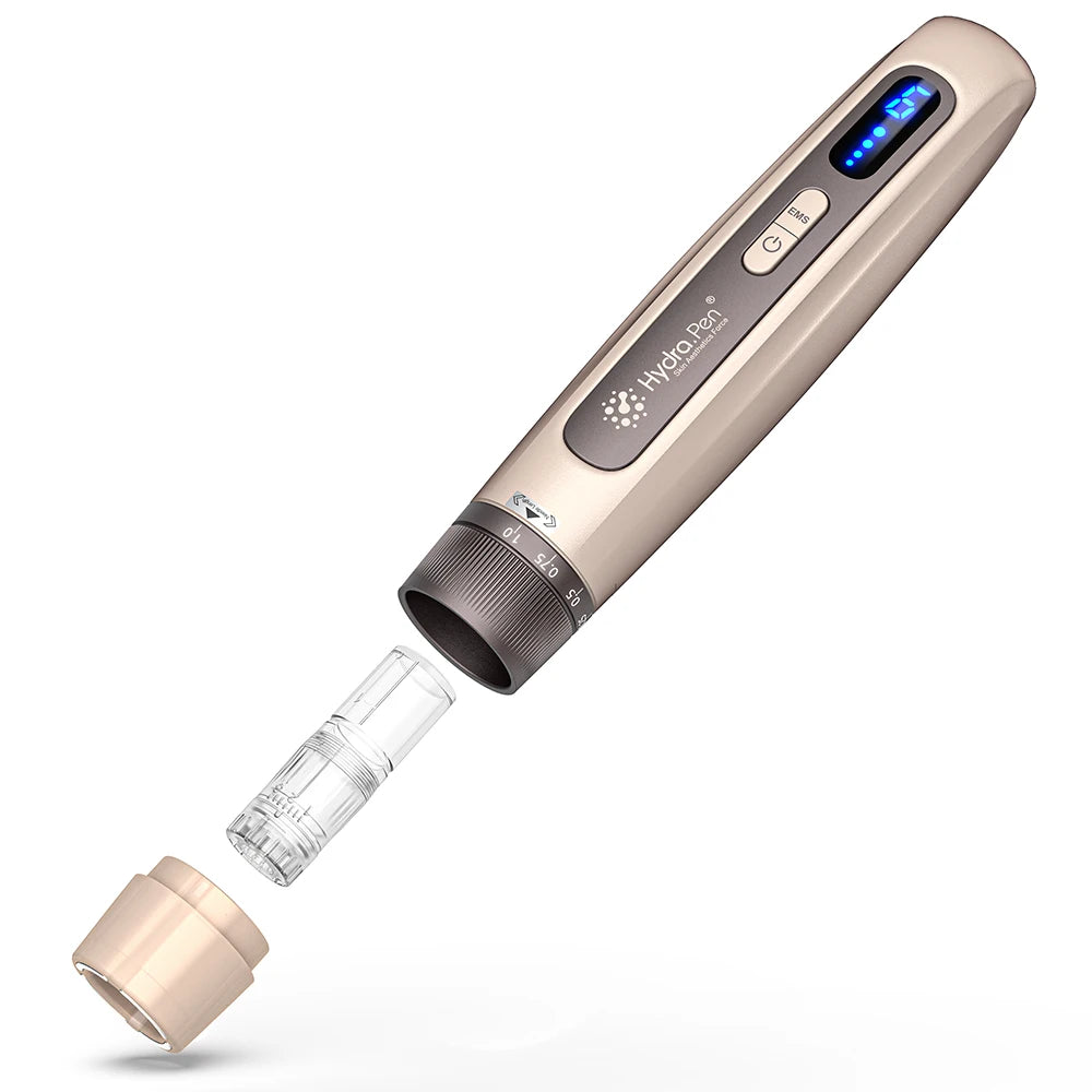 New Arrival Derma Pen 4-pole EMS Microcurrent Beauty Machine Hydra Pen H5 Automatic Infusion Microneedling Pen