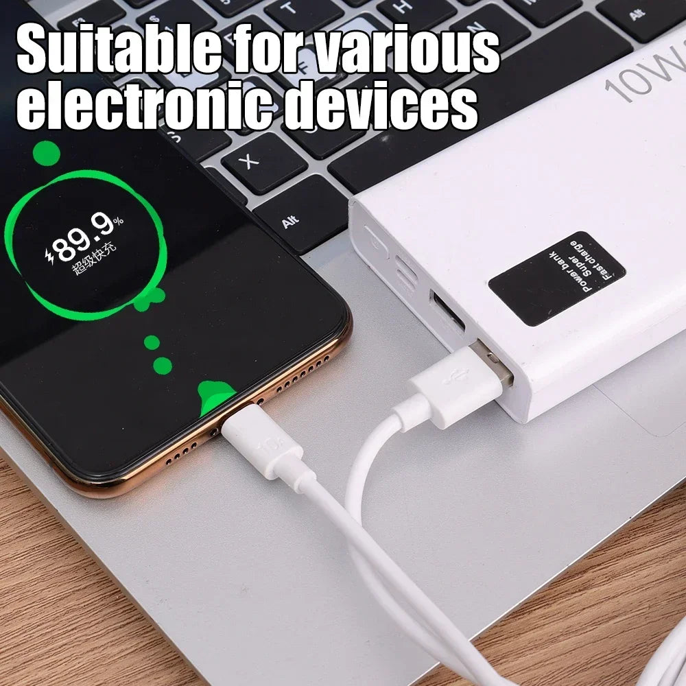 120W 10A Fast Charging Micro USB Android Charger Data Cord For Samsung Huawei Xiaomi Tablet Camera Monitor USB Charge Cables