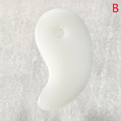 Natural Resin Jade Stone Gua Sha Gouache Scraper Massager for Face Body Facial Skin Lifting Wrinkle Remove Beauty SPA Care Tools