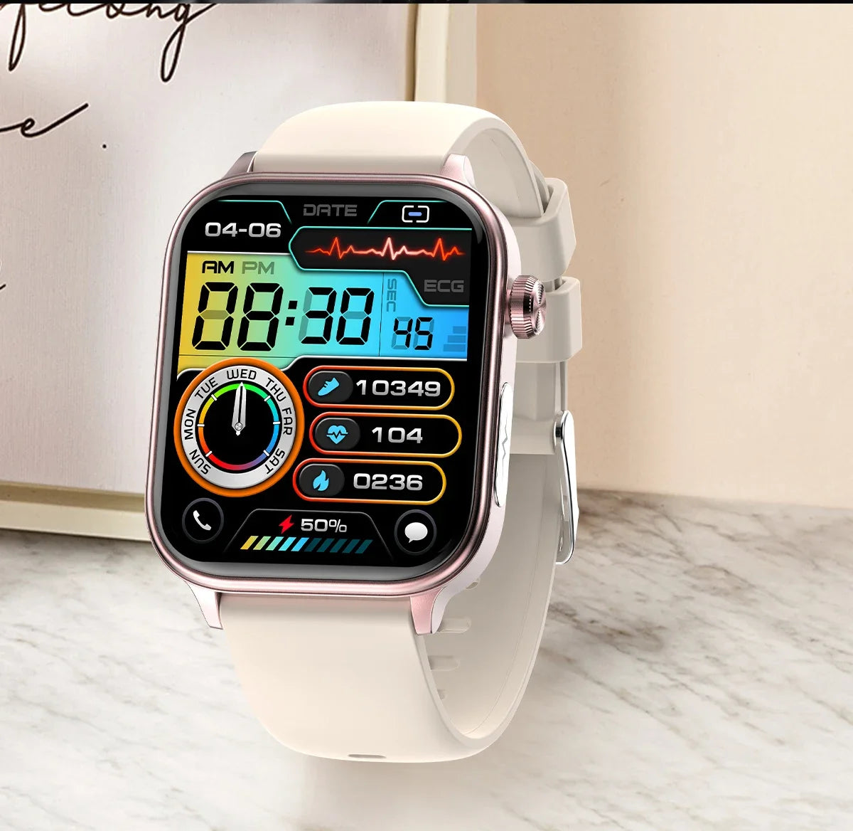 2024 New Medical Grade Smart Watch Men Blood Glucose Lipid and Uric Acid AI Diagnostic Detector Bluetooth Call Health Smartwatch