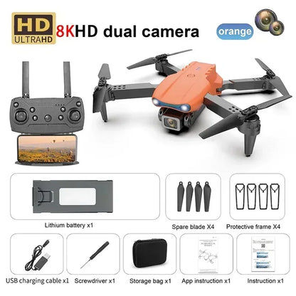 New E99 8K HD Camera Remote Control Drones Foldable Quadcopter Optical Flow Positioning Aerial Photography Remote Control Dron