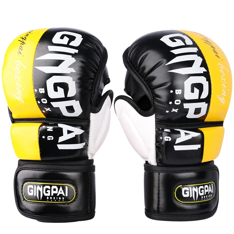 Professional MMA Half-Finger Fighting Boxing Gloves Thickened Sanda Free Fighting Mixed Martial Arts Training Gloves